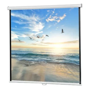 Speed-X 72-Inch Manual Pull-Down Projector Screen (6x6 Feet) - Fine Quality
