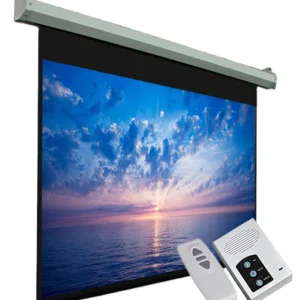 Speed-X 150-Inch Electric Motorized Projector Screen (8x10 Feet) with Remote Control