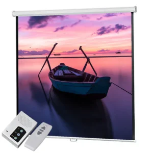 Speed-X 72-Inch Electric Motorized Projector Screen (6x6 Feet) with Remote Control